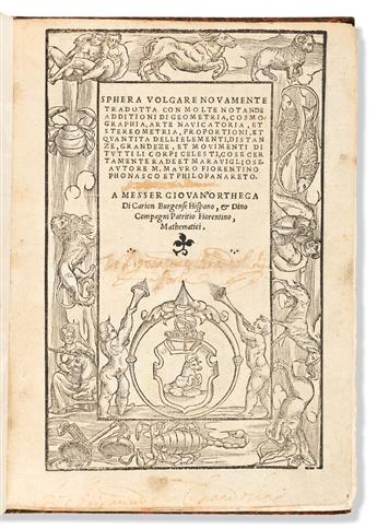 Sacrobosco, Johannes de (c. 1195-1256) Sphera Volgare Novamente Tradotta.